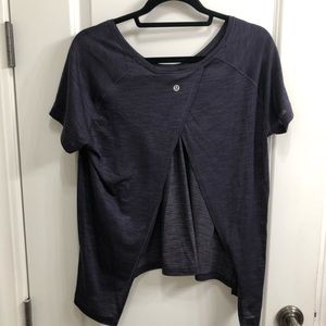 Blue lululemon T shirt